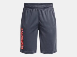 UNDER ARMOUR GARÇON Short UA Prototype 2.0 Wordmark gris foncé/orange
