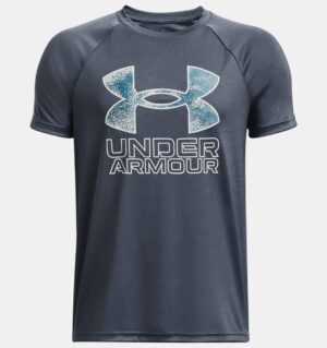 UNDER ARMOUR GARÇON T-shirt UA Tech™ Hybrid gris/bleu