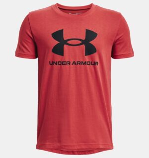 UNDER ARMOUR GARÇON t-shirt UA Sportstyle rouge