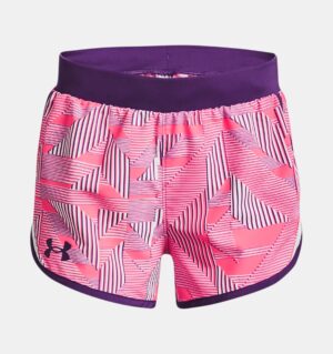 UNDER ARMOUR FILLE Short imprimé UA Fly-By rose