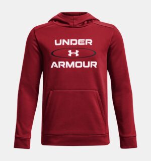 UNDER ARMOUR GARÇON Hoodie Fleece Graphic HD rouge