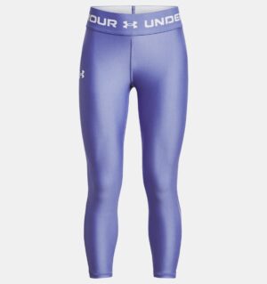 UNDER ARMOUR FILLE legging crop 3/4 HeatGear®bleu/mauve