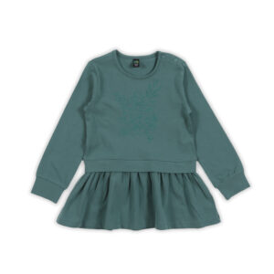 NANO AUTOMNE 23 BÉBÉ FILLE FLEURI FILLETTE FLEURI TUNIQUE SARCELLE