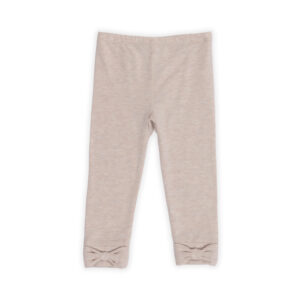 NANO AUTOMNE 23 BÉBÉ FILLE AMOUR ET OISEAUX LEGGING BEIGE CHINÉ