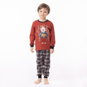 NANO AUTOMNE 23 PYJAMA ROUGE OURS