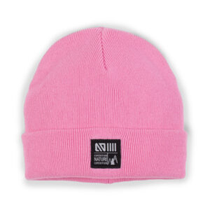 NANO AUTOMNE/HIVER 2023 TUQUE EN TRICOT BASIC ROSE (EN STOCK)