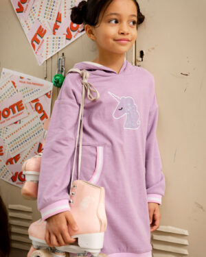 DEUX PAR DEUX AUTOMNE 2023 COEURS EN COULEUR ROBE CAPUCHON (EN STOCK)