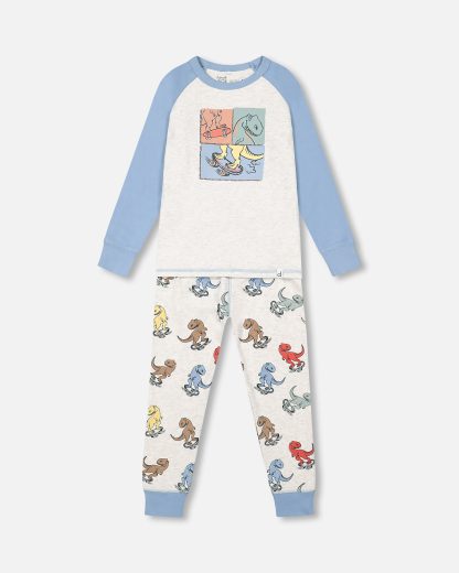 DEUX PAR DEUX AUTOMNE PYJAMA DINOSAURE (EN STOCK) – Image 6