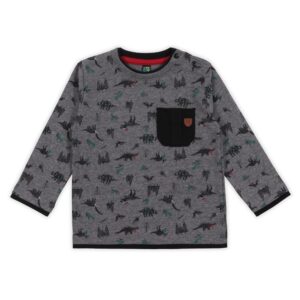 NANO NOEL 23 BÉBÉ GARÇON 1-2-3 PARTY CHANDAIL MANCHE LONGUE DINO