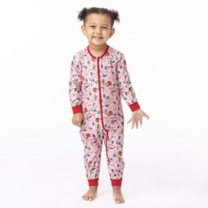NANO NOEL 23 BÉBÉ PYJAMA UNE PIÈCE ROSE IMPRIMÉE