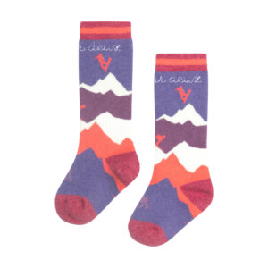 DEUX PAR DEUX HIVER CHAUSSETTES LAVANDRE EN LAINE MERINO