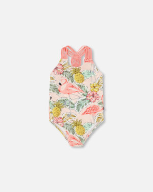 DEUX PAR DEUX PRINTEMPS 24 MAILLOT UNE PIÈCE FLAMINGO (EN STOCK)
