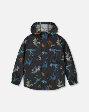 DEUX PAR DEUX PRINTEMPS 24 MANTEAU COUPE VENT DINOSAURES (EN STOCK)