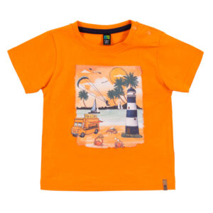 NANO ÉTÉ 24 BÉBÉ GARÇON LE GRAND OCÉAN T-SHIRT ORANGE