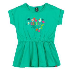 NANO ÉTÉ 24 BÉBÉ FILLE MON ÉLÉPHANT D ASIE TUNIQUE MENTHE (EN STOCK)