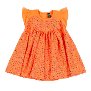 NANO ÉTÉ 24 BÉBÉ FILLE PETITE POMME D AMOUR ROBE CORAIL (EN STOCK)