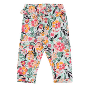 NANO ÉTÉ 24 BÉBÉ FILLE PETITE POMME D AMOUR PANTALON BLANC IMPRIMÉ