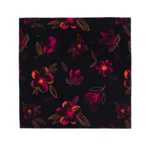 NANO PRINTEMPS 24 FOULARD JULIA NOIR/FUSHIA (EN STOCK)