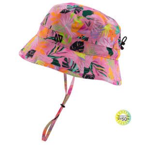 NANO ÉTÉ 24 CHAPEAU UV ROSE IMPRIMÉ (EN STOCK)