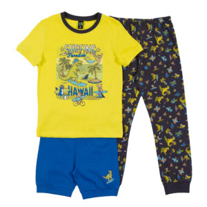 NANO ÉTÉ 24 PYJAMA 3 PIÈCES JAUNE (EN STOCK)