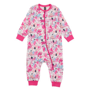 NANO ÉTÉ 24 PYJAMA UNE PIÈCE POUR BÉBÉ IVOIRE IMPRIMÉ