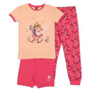 NANO ÉTÉ 24 PYJAMA 3 PIÈCES CORAIL (EN STOCK)