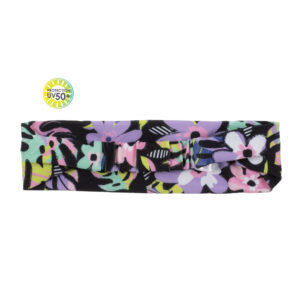 NANO ÉTÉ 24 MAILLOT FILLE TROPICAL BANDEAU NOIR (EN STOCK)
