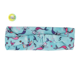 NANO ÉTÉ 24 MAILLOT FILLE CHAT-SIRÈNES BANDEAU TURQUOISE (EN STOCK)