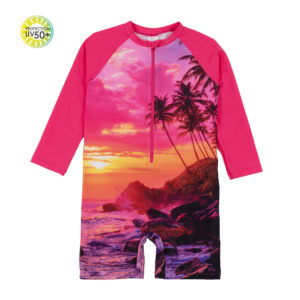 NANO ÉTÉ 24 MAILLOT FILLE PLAGE UNE PIÈCE FUSHIA 6 MOIS À 4 ANS (EN STOCK)