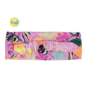 NANO ÉTÉ 24 MAILLOT FILLE CHATS COLORÉS BANDEAU ROSE PÂLE (EN STOCK)