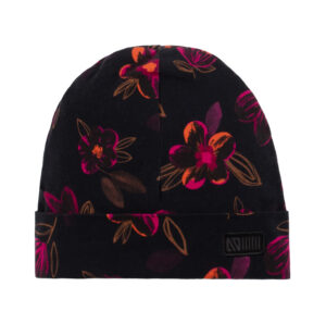 NANO PRINTEMPS 24 TUQUE EN JERSEY  JULIA NOIR/FUSHIA (EN STOCK)