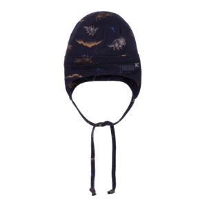 NANO PRINTEMPS 24 TUQUE MARINE IMPRIMÉ AVEC CORDONS (JONAH) (EN STOCK)