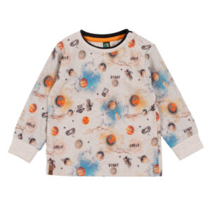 NANO AUTOMNE 24 L ULTIME AVENTURE CHANDAIL MANCHE LONGUE BEIGE CHINÉ