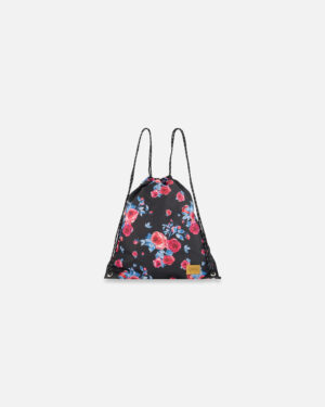 DEUX PAR DEUX AUTOMNE 24 LA RENTRÉE SAC DE SPORT À CORDON IMPRIMÉ DE ROSES (EN STOCK)