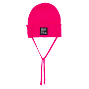 NANO AUTOMNE/HIVER 24 TUQUE EN TRICOT BASIC AVEC CORDON ROSE