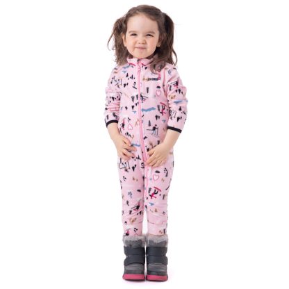 NANO AUTOMNE/HIVER 24 ENSEMBLE DE MICROPOLAIRE ROSE PÂLE (6 mois à 4 ans) – Image 2