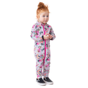 NANO AUTOMNE/HIVER 24 ENSEMBLE DE MICROPOLAIRE GRIS CHINÉ (6 mois à 4 ans)