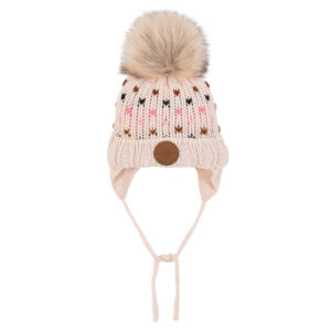 NANO HIVER 24 TUQUE TRICOT DOUBLÉ POLAR IVOIRE SELENA