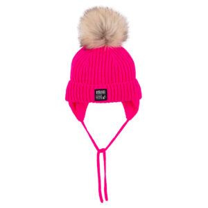 NANO HIVER 24 TUQUE TRICOT DOUBLÉ POLAR FUSHIA ARIANE