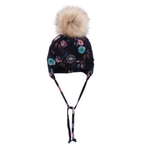 NANO AUTOMNE/HIVER 24 TUQUE JERSEY/POLAR ROSE FLEURIT (AVEC CORDON)