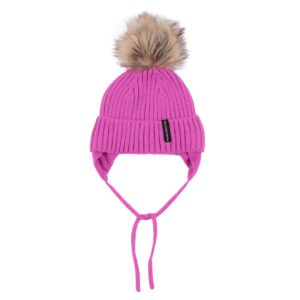 PELUCHE ET TARTINE HIVER 24 TUQUE À POMPON EVA ROSE