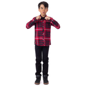 NANO NOEL 24 M. PARTY, ME VOICI CHEMISE ROUGE