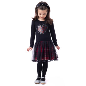 NANO NOEL 24 SAISON POUR BRILLER ROBE NOIR/ROUGE CARREAUX