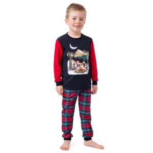 NANO NOEL 24 PYJAMA NOIR/ROUGE