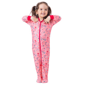 NANO NOEL 24 PYJAMA BÉBÉ UNE PIÈCE ROSE DINO