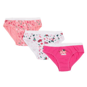 NANO NOEL 24 SOUS-VÊTEMENTS PAQUET DE 3 CULOTTES FUSHIA