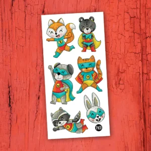PICO TATOUAGE Les super héros animaliers