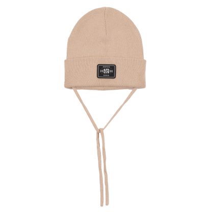 PRÉCOMMANDE NANO PRINTEMPS 25 TUQUE EN TRICOT BASIC BEIGE (AVEC CORDON)