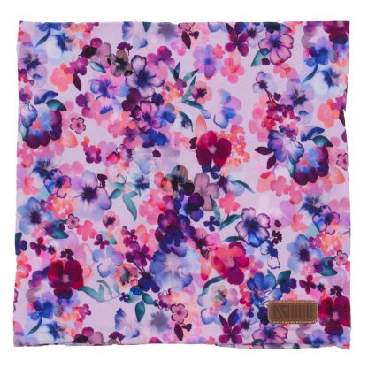 PRÉCOMMANDE NANO PRINTEMPS 25 CACHE COU EN JERSEY LILAS FLEURIT (DINA)