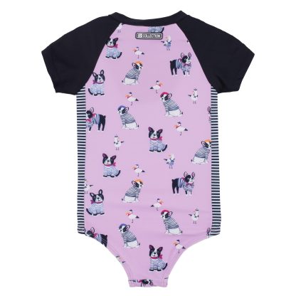 PRÉCOMMANDE NANO PRINTEMPS 25 MAILLOTS CHIENS MARINS UNE PIÈCE RASHGUARD LILAS – Image 3